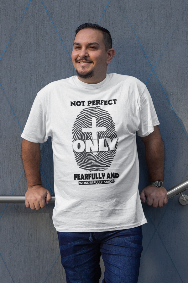 NOT PERFECT - Heavyweight Unisex Crewneck T-shirt