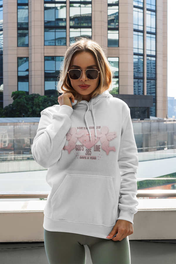 V-Day Is an Example Of God's Love - Unisex  Hoodie