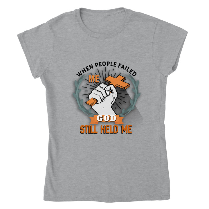 God Still Held Me T-Shirt | Women's T-Shirt | Shia’s level up health